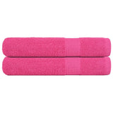 Vidaxx Handtücher 2 Stück 100x200 cm 360 g m² 100 % Baumwolle rosa