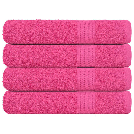 Vidaxx Handtücher 4 Stück 100x200 cm 360 g m² 100 % Baumwolle rosa