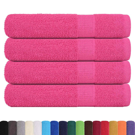 Vidaxx Handtücher Frogn 4 Stück 100x200 cm 360 g m² rosa