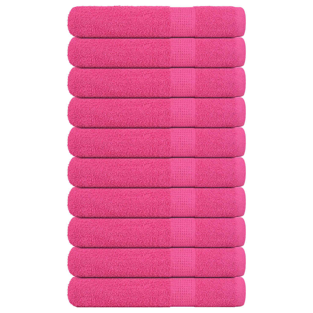 Vidaxx Handtücher 10 Stück 100x200 cm 360 g m² 100 % Baumwolle rosa
