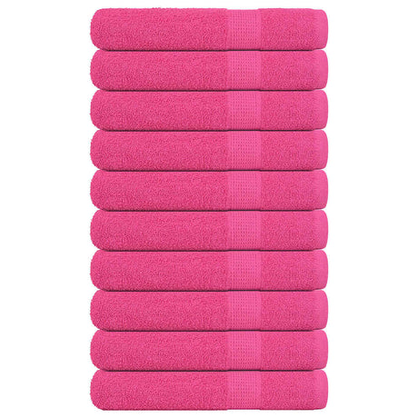 Vidaxx Handtücher 10 Stück 100x200 cm 360 g m² 100 % Baumwolle rosa