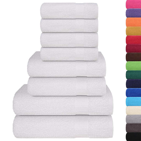 Vidaxx 8-teiliges Handtuchset Frogn 360 g m² weiß