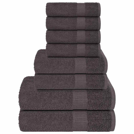 Vidaxl 8-teiliges Handtuchset Frogn 360 g m² Anthrazit