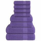 Vidaxx 8-teiliges Handtuchset 360 g m² 100 % Baumwolle Lila