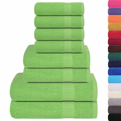 Vidaxx 8-teiliges Handtuchset Frogn 360 g m² Apfelgrün