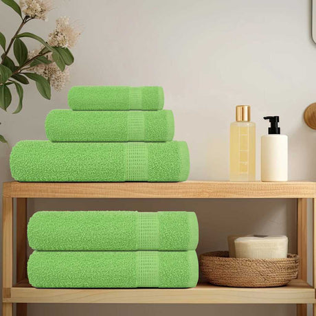 Vidaxx 8-teiliges Handtuchset Frogn 360 g m² Apfelgrün