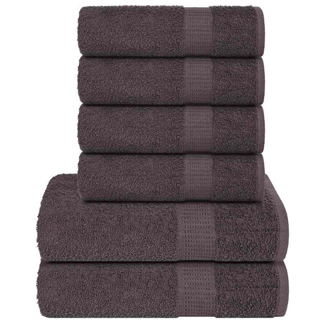 Vidaxl 6-teiliges Handtuchset Frogn 360 g m² Anthrazit