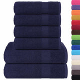 Vidaxx 6-teiliges Handtuchset Frogn 360 g m² Marineblau