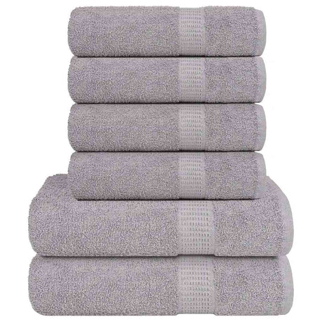 Vidaxx 6-teiliges Handtuchset 360 g m² 100 % Baumwolle braun
