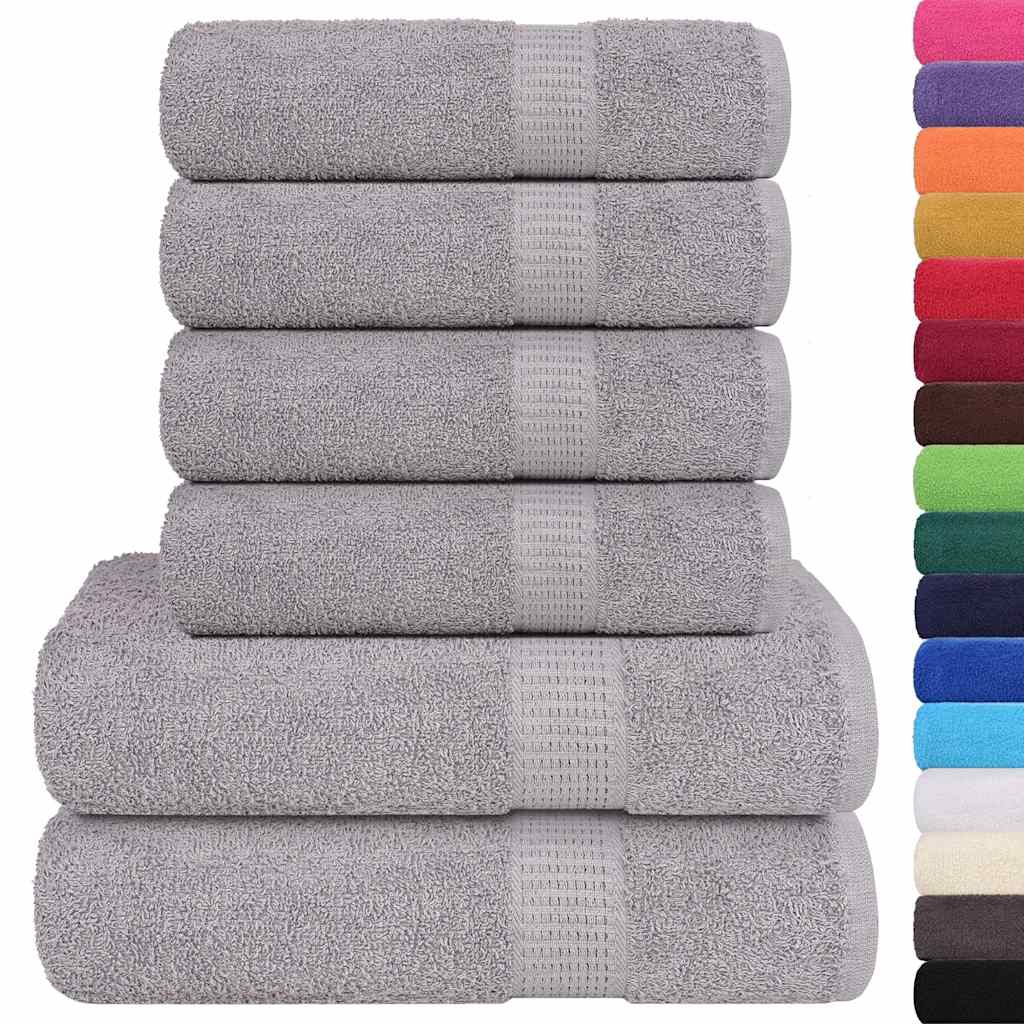 Vidaxx 6-teiliges Handtuchset Frogn 360 g m² grau