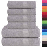 Vidaxx 6-teiliges Handtuchset 360 g m² 100 % Baumwolle braun