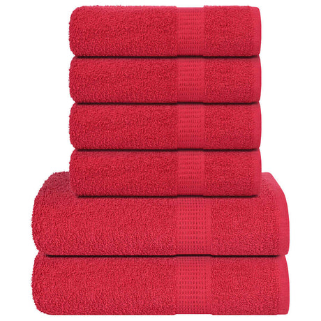 Vidaxx 6-teiliges Handtuchset Frogn 360 g m² rot
