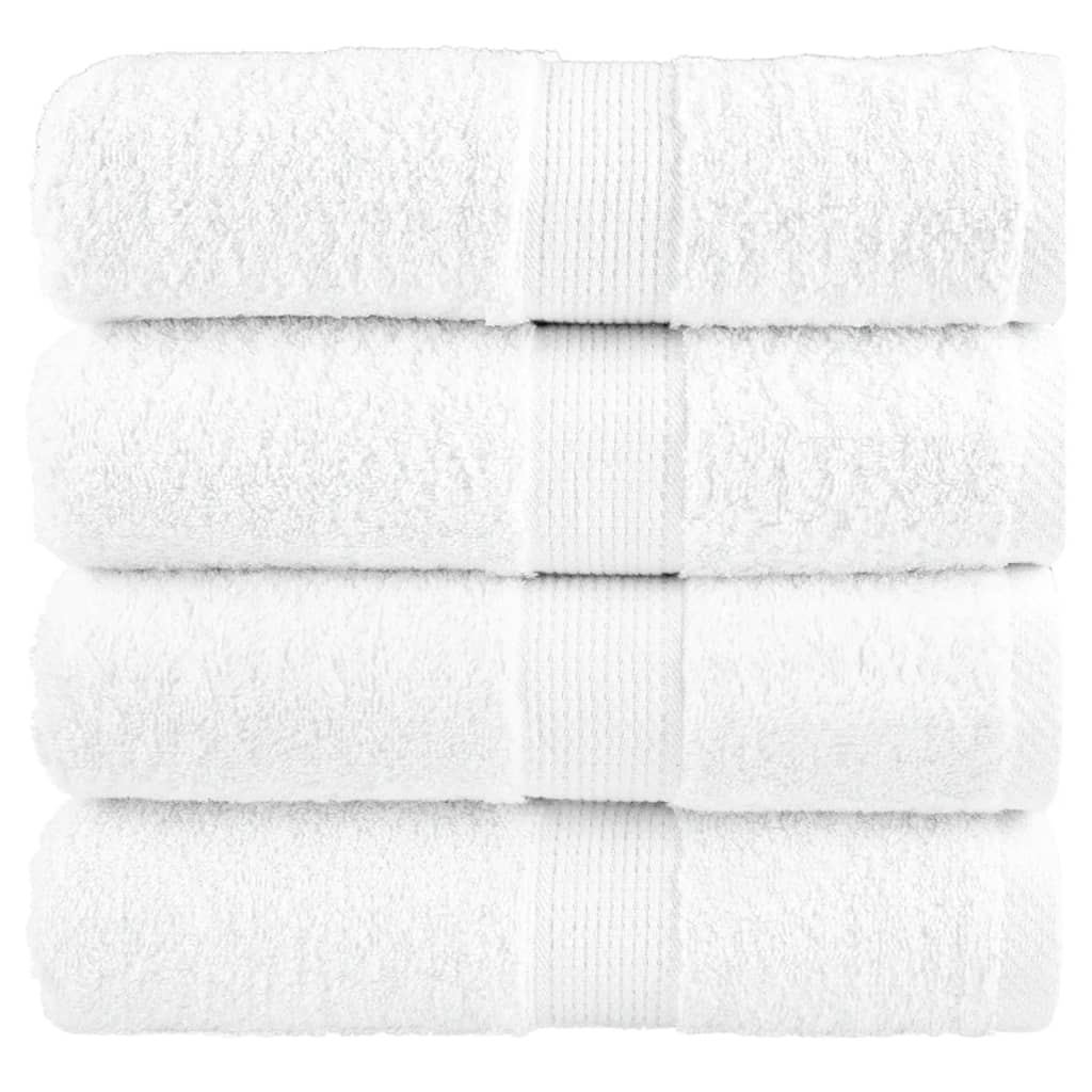 Vidaxx Premium Waschlappen Solund 4 Stück 30x30 cm 600 g m² weiß