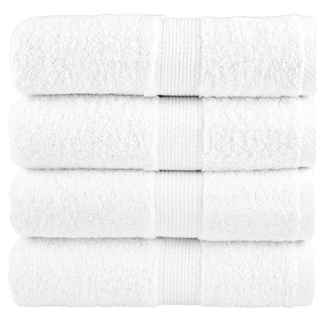 Vidaxx Premium Waschlappen Solund 4 Stück 30x30 cm 600 g m² weiß