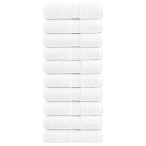 Vidaxx Premium Waschlappen Solund 10 Stück 30x30 cm 600 g m² weiß
