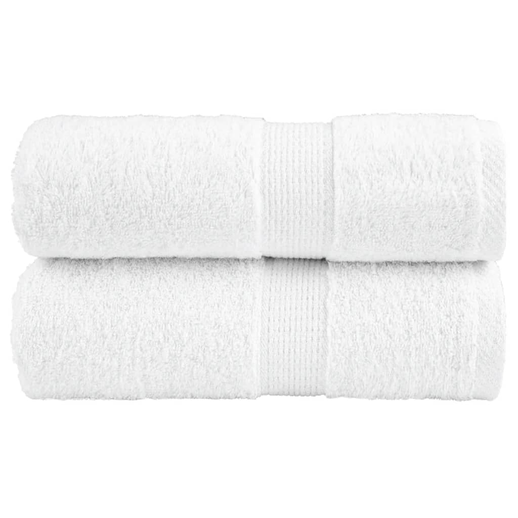 VidaXL Gästetücher SOLUND 2 Stk. 600 g m² 30x50 cm weiß