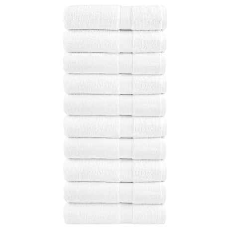VidaXL Handtücher Solund 10 Stück 600 g m² 50x100 cm weiß
