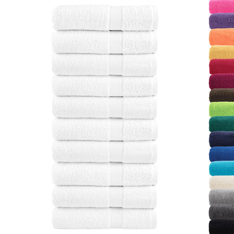 VidaXL Badetücher Solund 10 Stück 600 g m² 70x140 cm weiß