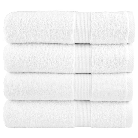 VidaXL Badetücher Solund 4 Stück 600 g m² 100x150 cm weiß