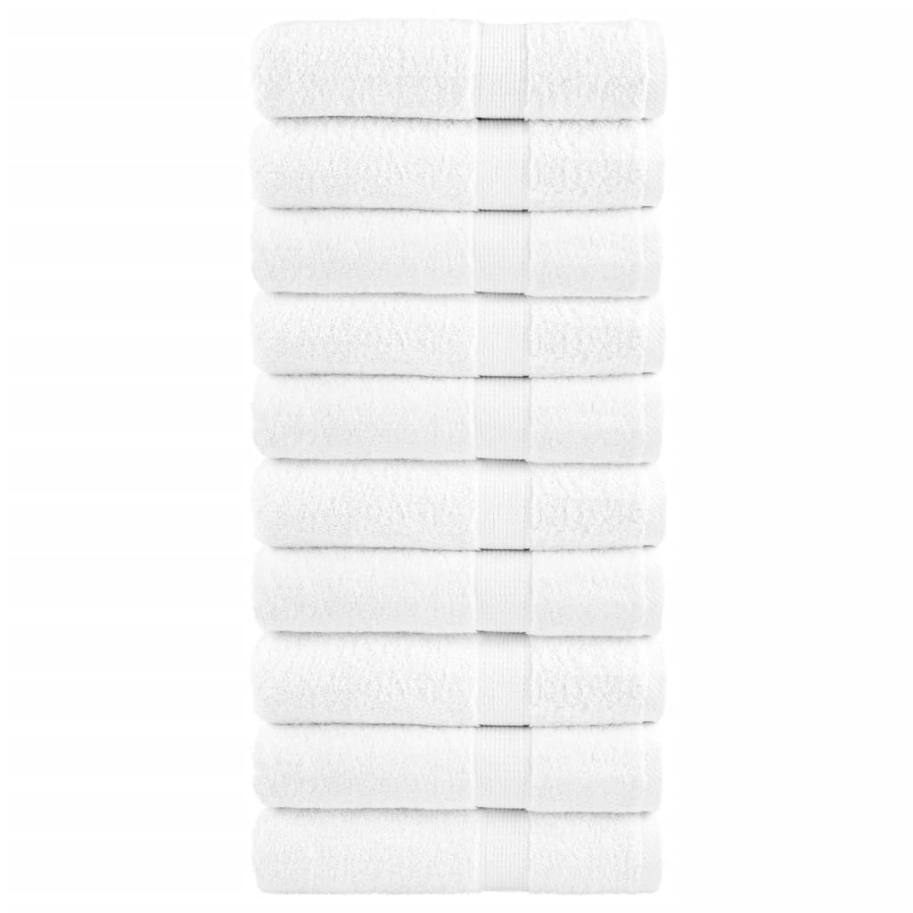 VidaXL Badetücher Solund 10 Stück 600 g m² 100x150 cm weiß