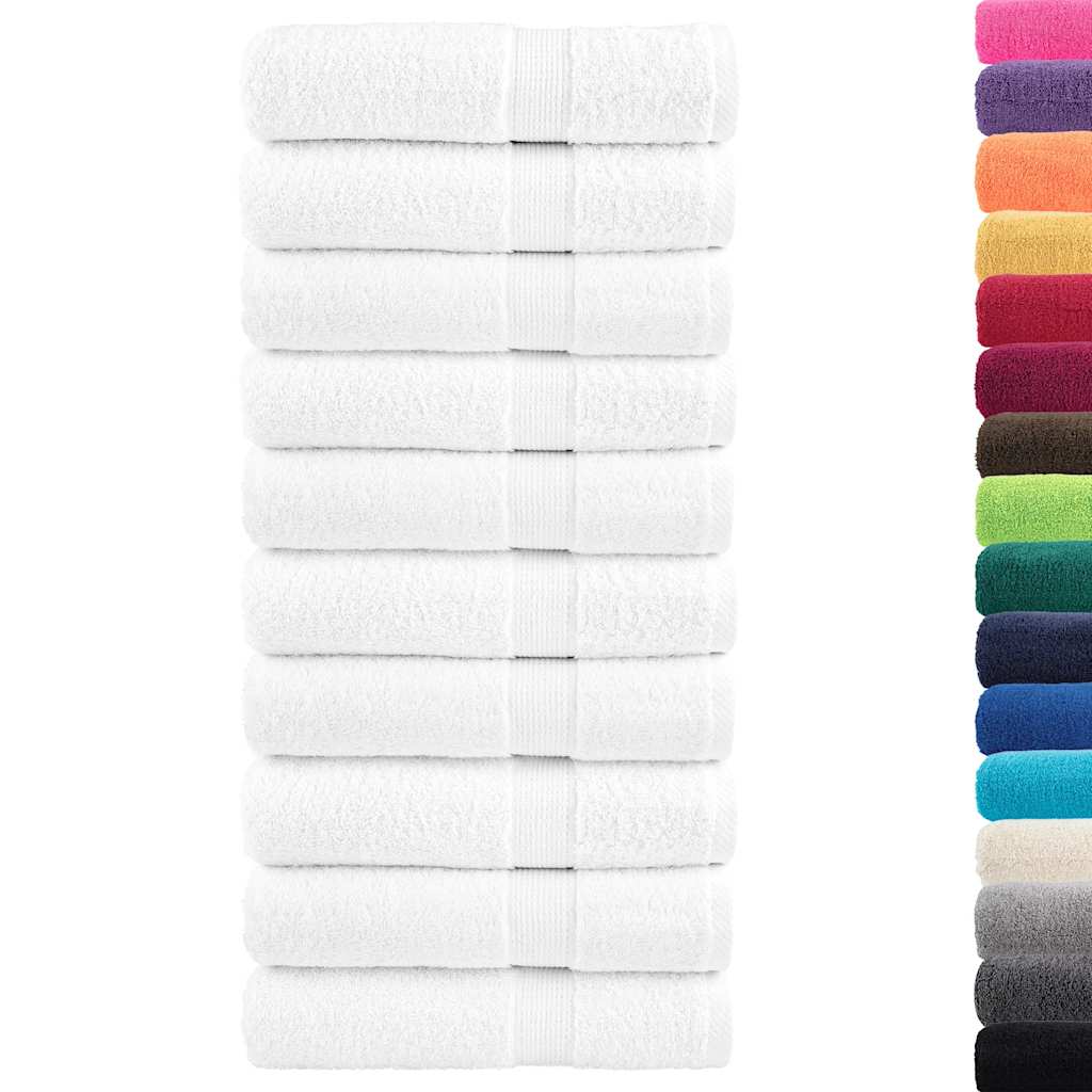 VidaXL Badetücher Solund 10 Stück 600 g m² 100x150 cm weiß