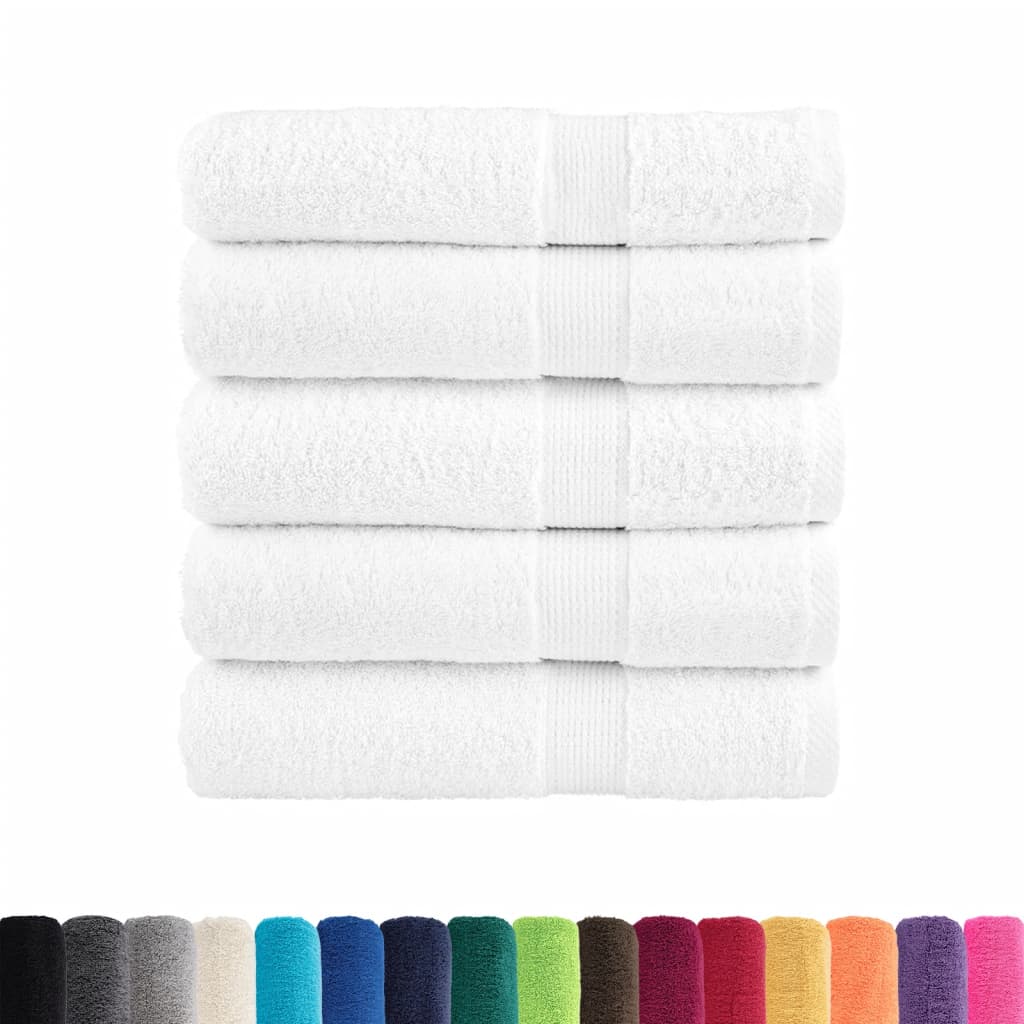 VidaXL Badetücher Solund 25 Stück 600 g m² 100x150 cm weiß