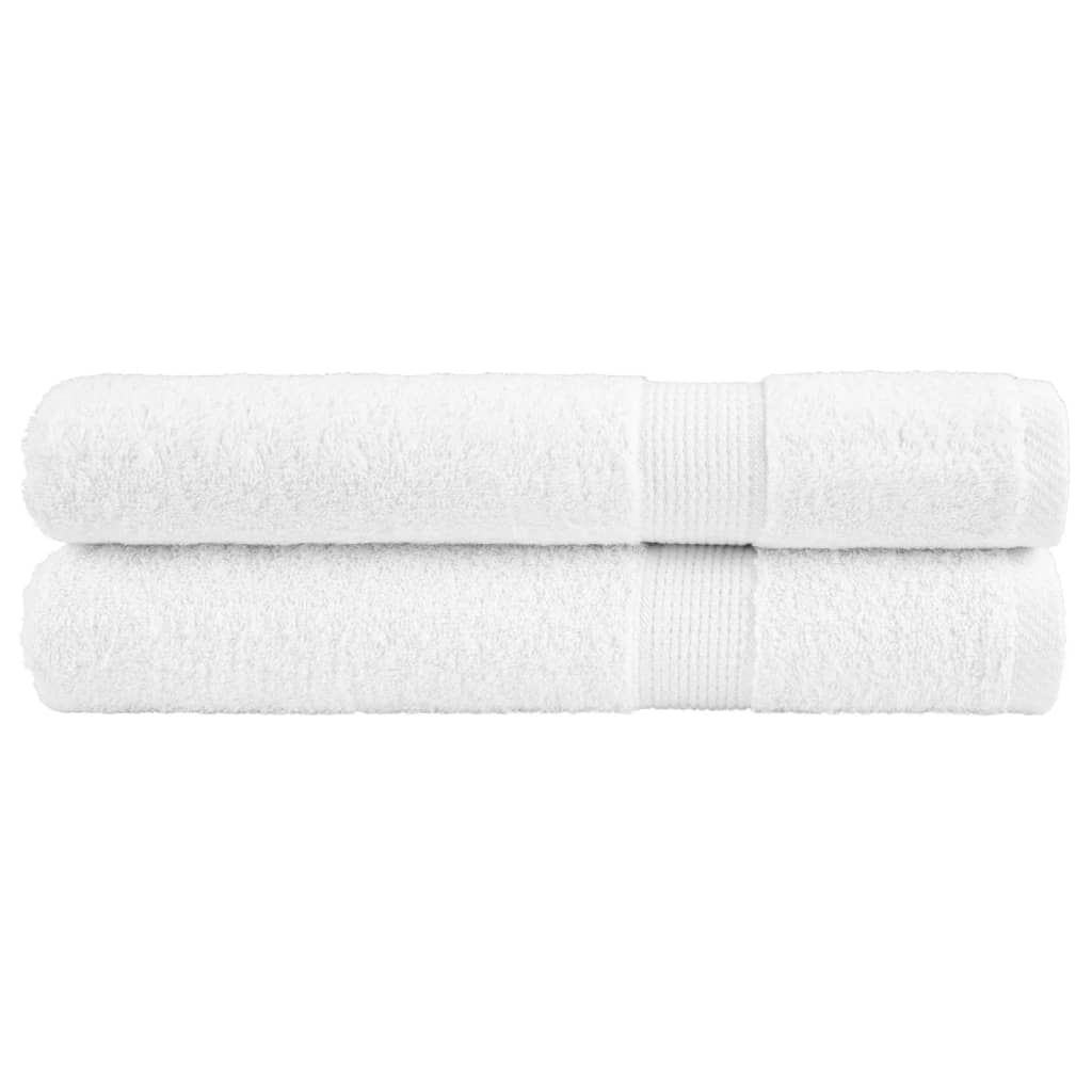VidaXL Saunatücher Solund 2 St. 600 g m² 80x200 cm weiß