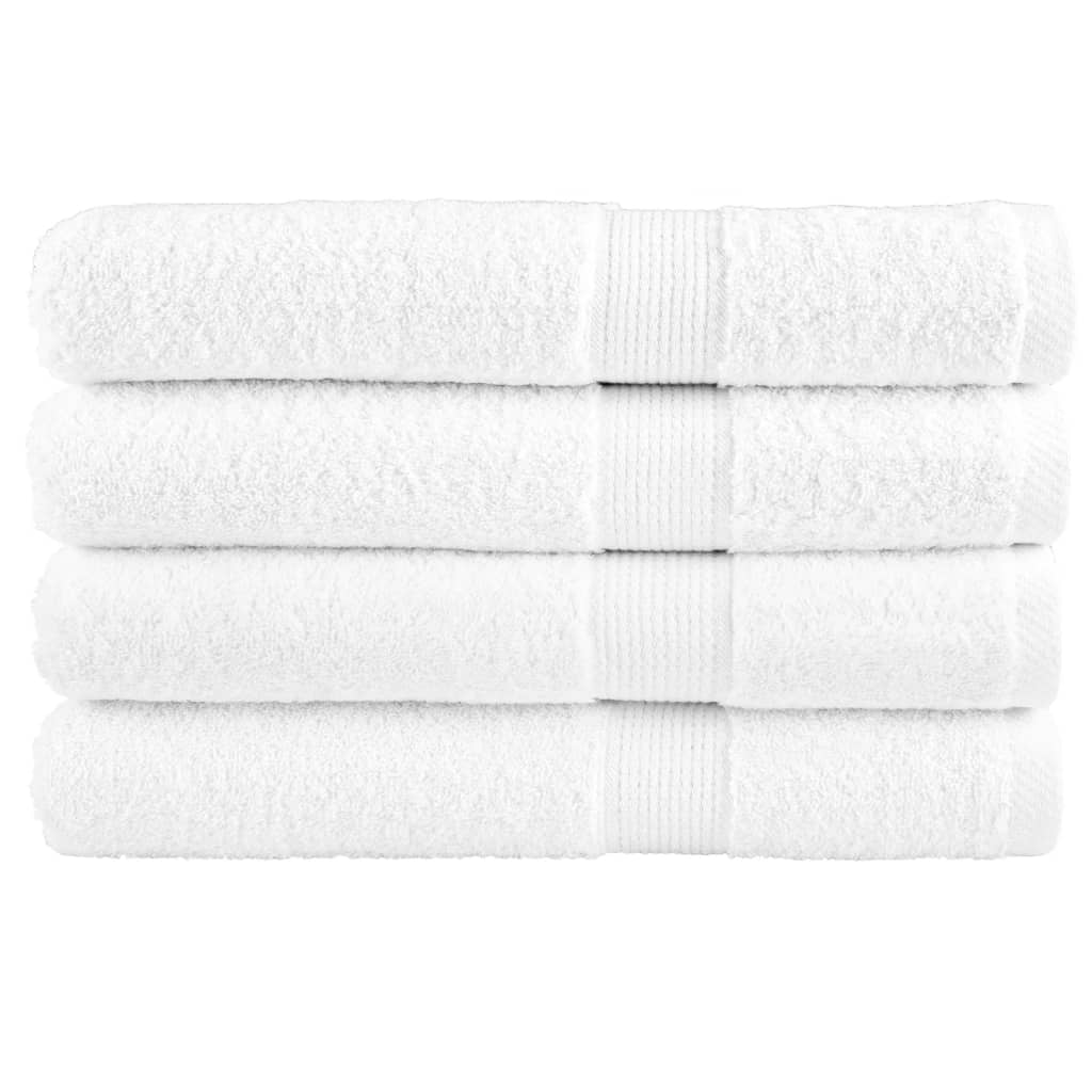 Vidaxx Handtücher Solund 4 Stück 600 g m² 100x200 cm weiß