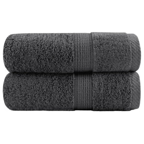 VidaXL Gästehandtücher Solund 2 St. 600 g m² 30x50 cm Farbe Anthrazit