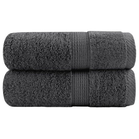 VidaXL Gästehandtücher Solund 2 St. 600 g m² 30x50 cm Farbe Anthrazit