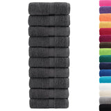 VidaXL Gästehandtücher Solund 50 St. 600 g m² 30x50 cm Anthrazit
