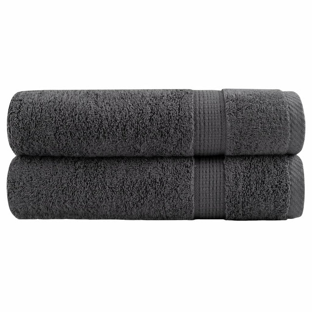 Vidaxx Handtücher Solund 2 Stück 600 g m² 50x100 cm Anthrazit