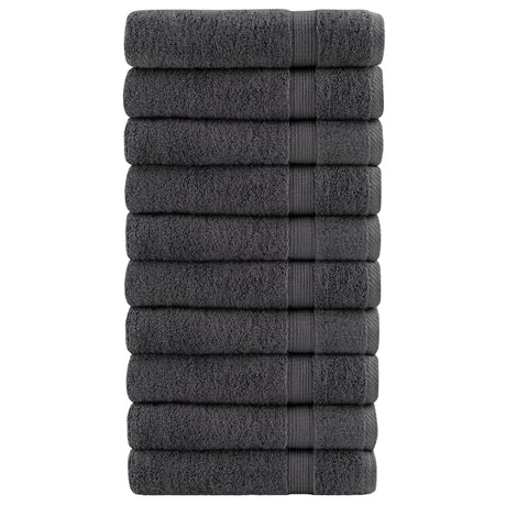 Vidaxx Handtücher Solund 10 Stück 600 g m² 50x100 cm Farbe Anthrazit