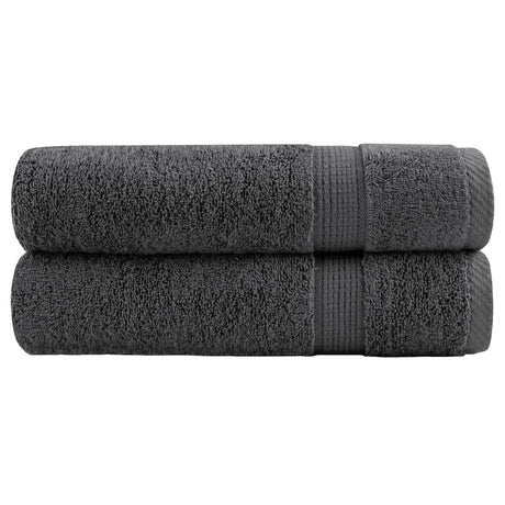 VidaXL Badetücher Solund 2 Stk. 600 g m² 70x140 cm Anthrazit