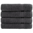 VidaXL Badetücher Solund 4 Stück 600 g m² 70x140 cm Anthrazit