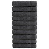 VidaXL Badetücher Solund 10 Stück 600 g m² 70x140 cm Anthrazit