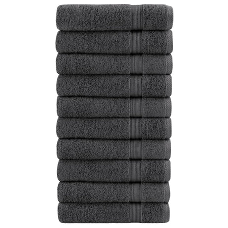 VidaXL Badetücher Solund 10 Stück 600 g m² 70x140 cm Anthrazit