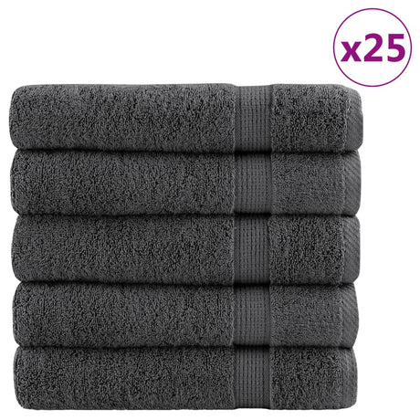 VidaXL Badetücher Solund 25 Stück 600 g m² 70x140 cm Anthrazit