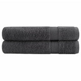 VidaXL Saunatücher Solund 2 Stück 600 g m² 80x200 cm Farbe Anthrazit