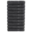 VidaXL Saunatücher Solund 10 Stück 600 g m² 80x200 cm Farbe Anthrazit