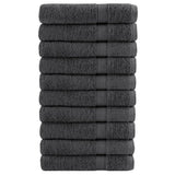 VidaXL Saunatücher Solund 10 Stück 600 g m² 80x200 cm Farbe Anthrazit