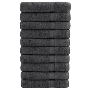 VidaXL Saunatücher Solund 10 Stück 600 g m² 80x200 cm Farbe Anthrazit