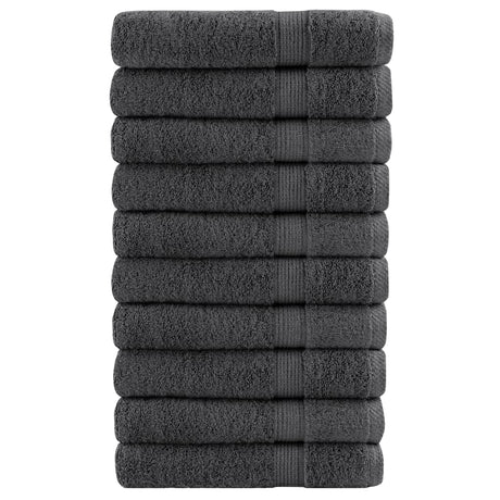 VidaXL Saunatücher Solund 10 Stück 600 g m² 80x200 cm Farbe Anthrazit