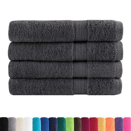 Vidaxx Handtücher Solund 4 Stück 600 g m² 100x200 cm Farbe Anthrazit