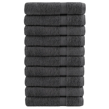 Vidaxx Handtücher Solund 10 Stück 600 g m² 100x200 cm Farbe Anthrazit