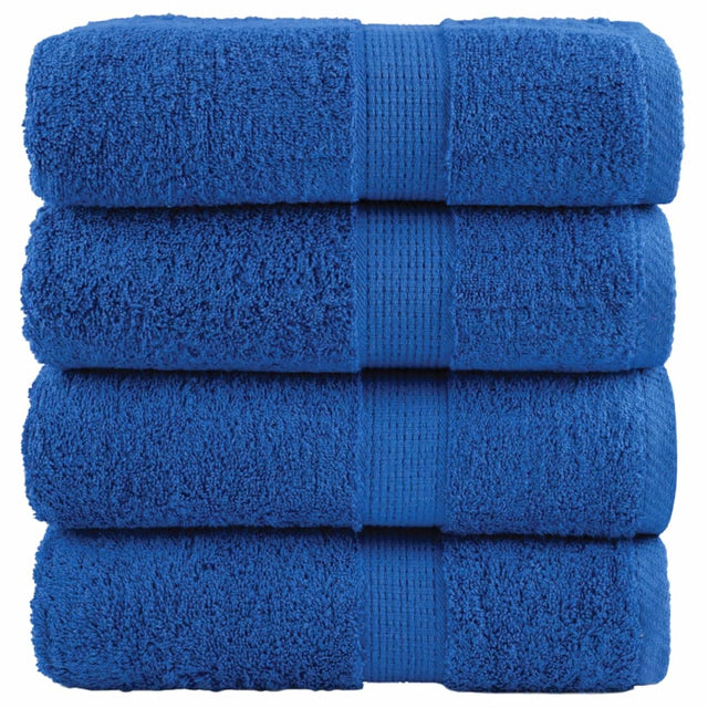Vidaxx Premium Waschlappen solund 4 Stück blau 30x30 cm 600 g m²