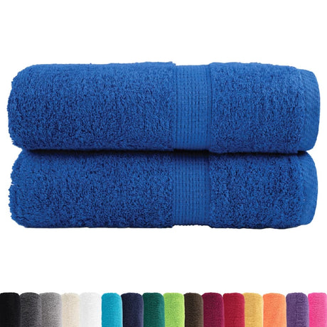 VidaXL Gästehandtücher Solund 2 St. 600 g m² 30x50 cm blau