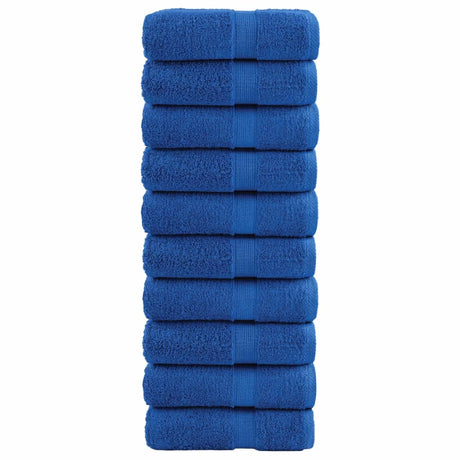 VidaXL Gästehandtücher Solund 10 St. 600 g m² 30x50 cm blau