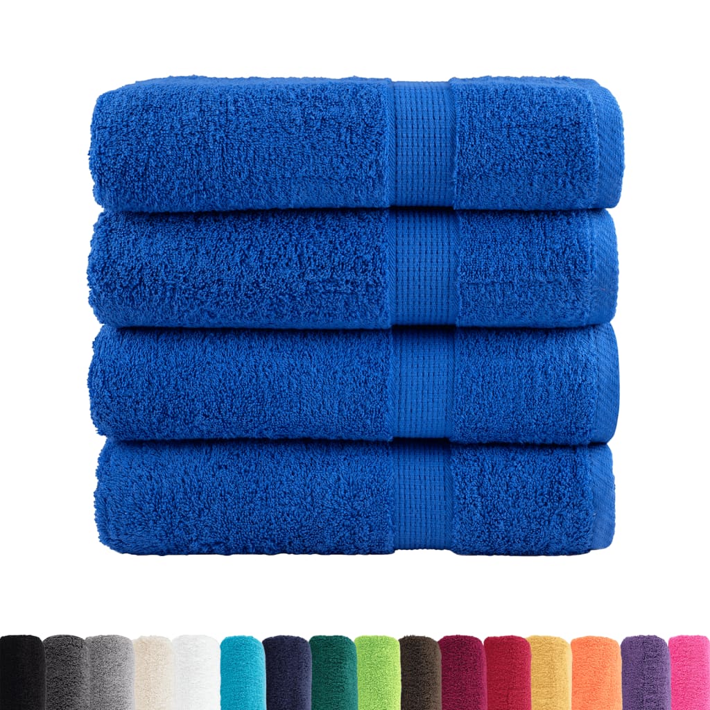 Vidaxx Handtücher Solund 4 Stück 600 g m² 50x100 cm blau