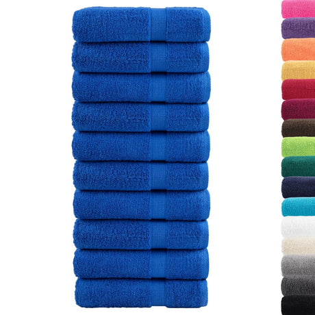Vidaxx Handtücher Solund 10 Stück 600 g m² 50x100 cm blau